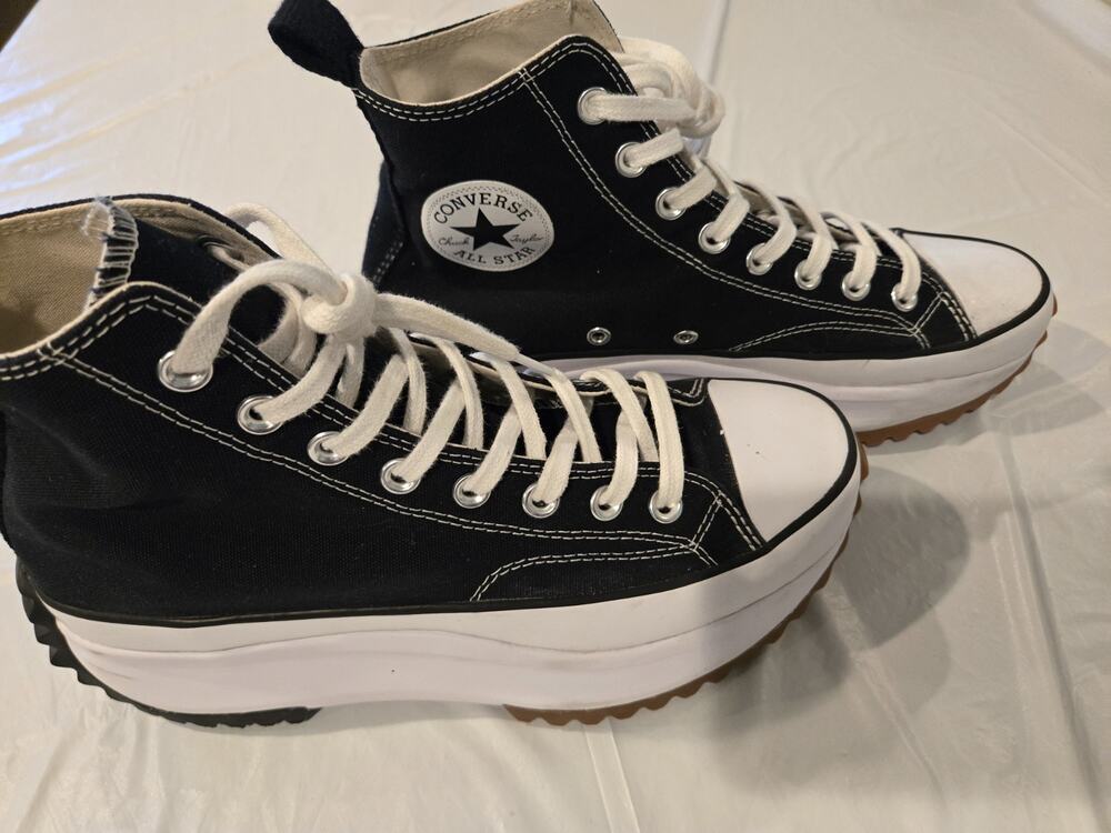 CONVERSE Run Star Hike Canvas Platform sneakers Size WOMEN-9.5 MEN-8 Nice